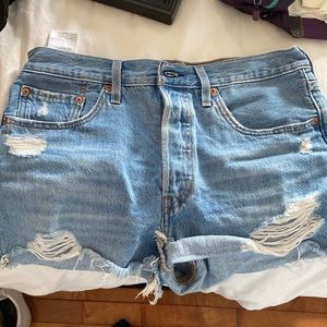 Levi’s 501 high waisted shorts